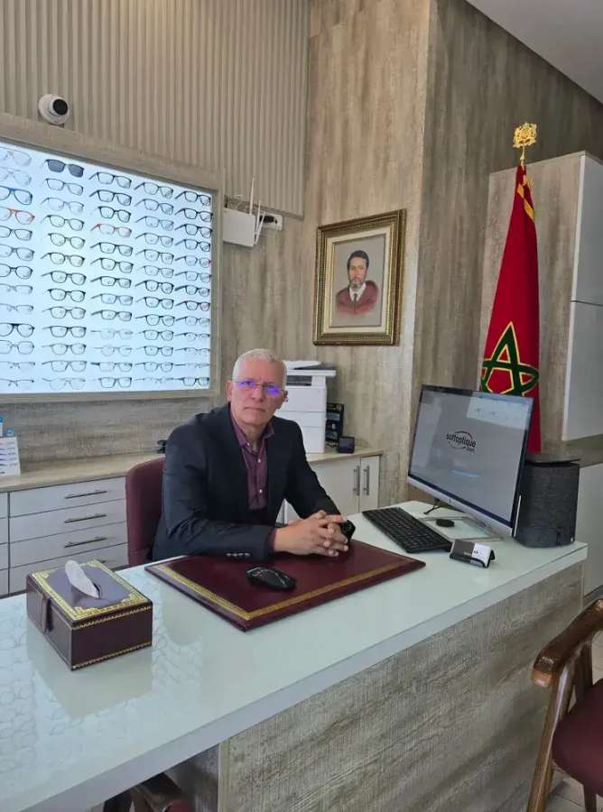 Intérieur du magasin Optique Benchekroun Adnane à Salé